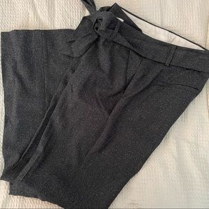 LOFT Pants | Tie Waist Julie Trousers | Color: Gray